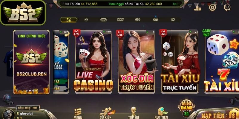 Xóc Đĩa B52Club Mang Lại Trải Nghiệm Cá Cược Bom Tấn 2 Xóc đĩa B52Club là game bom tấn